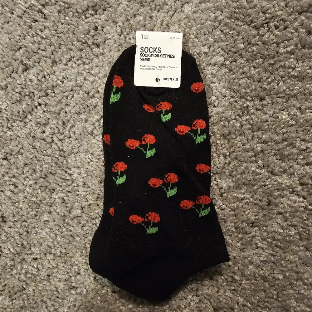 Forever 21 cherry socks